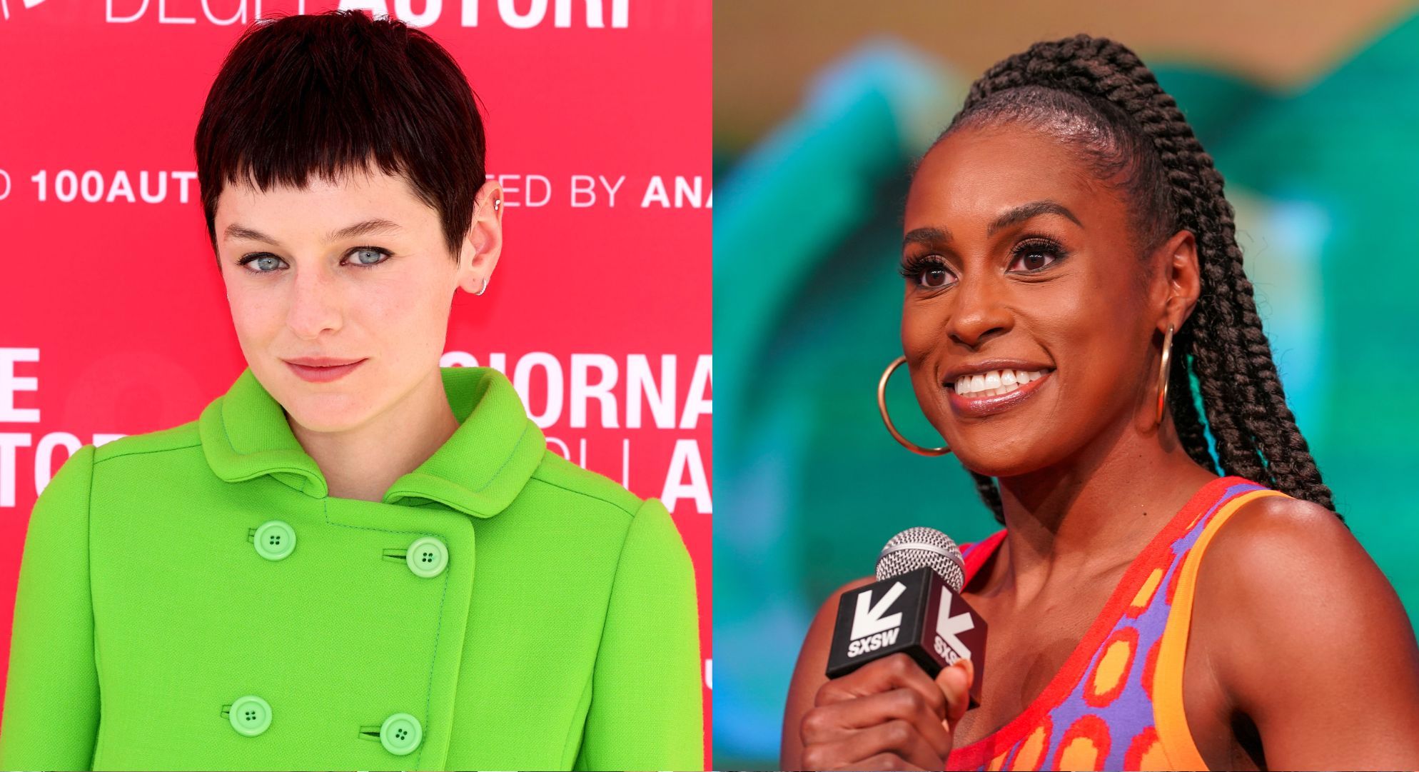Black Mirror's Emma Corrin praises 'brilliant' on-screen lover Issa Rae