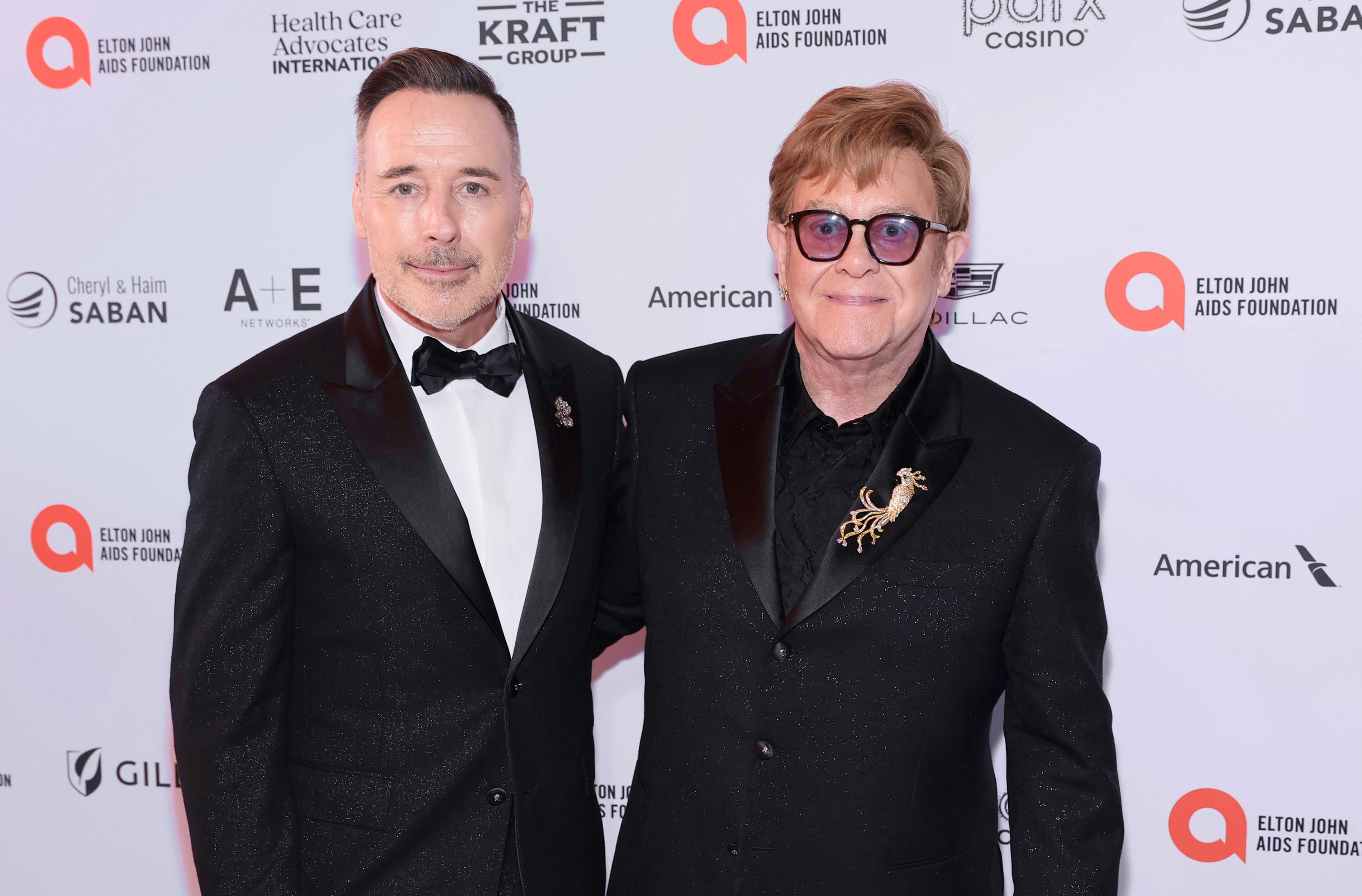 David Furnish and Elton John