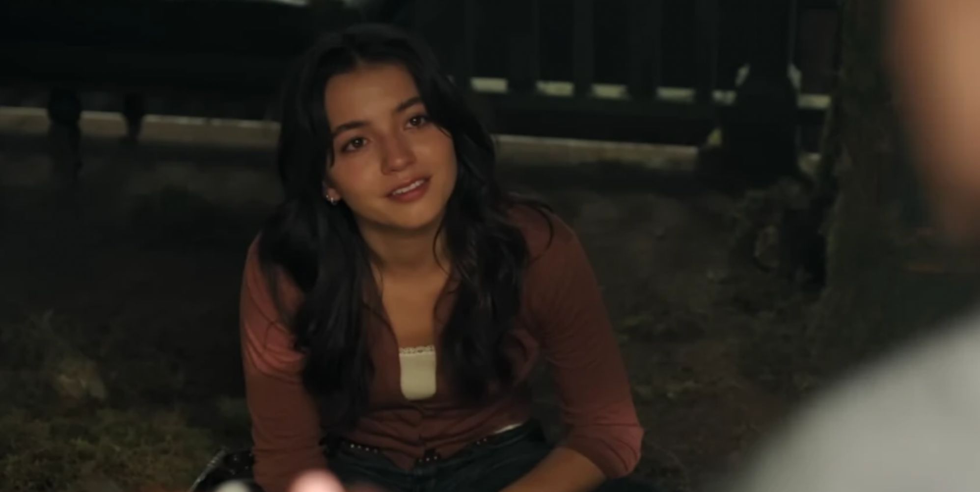 Isabela Merced as Dina in episode one of The Last of Us season two