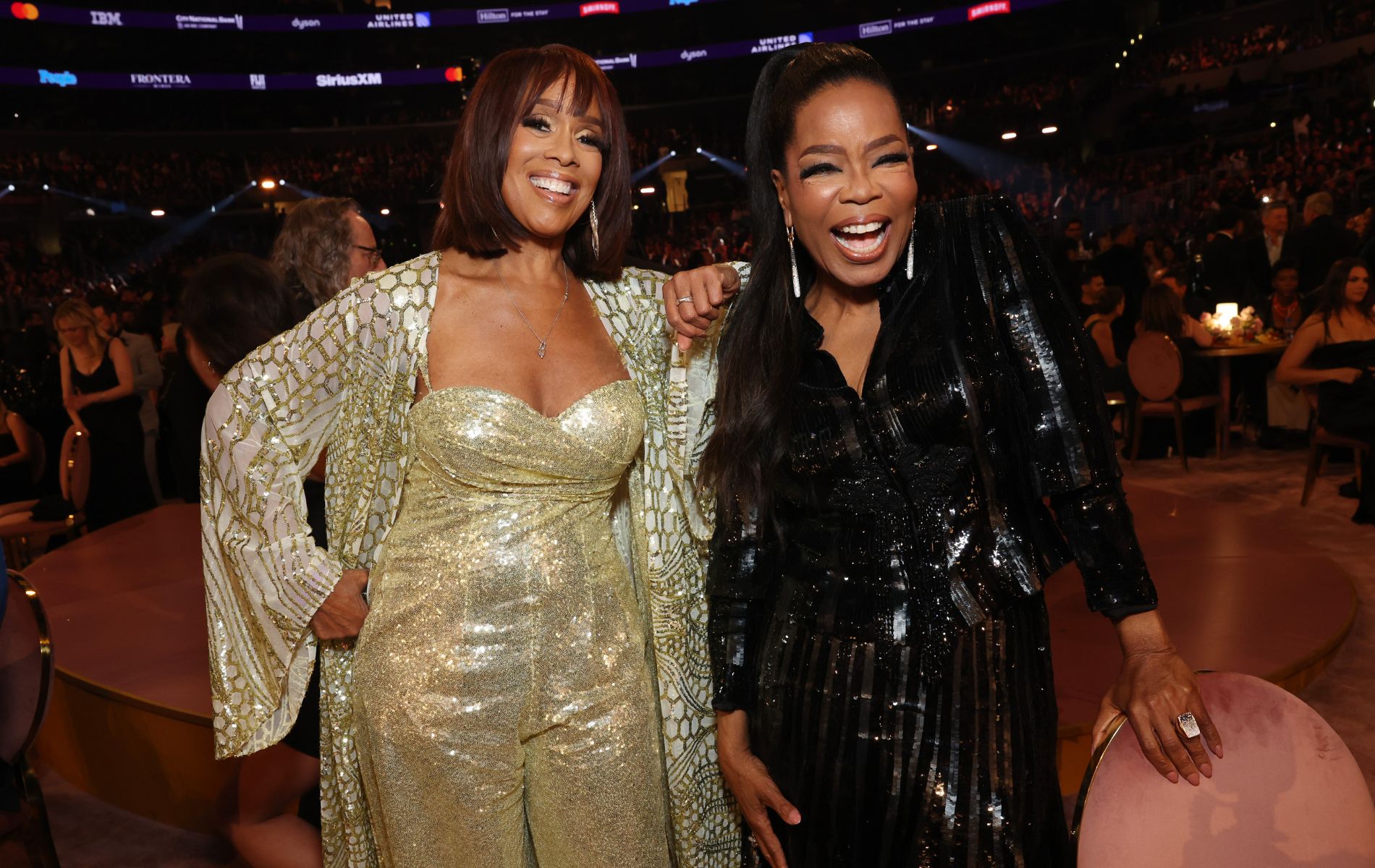 Oprah cries as Gayle King lifts off into space… sparking more lesbian relationship rumours