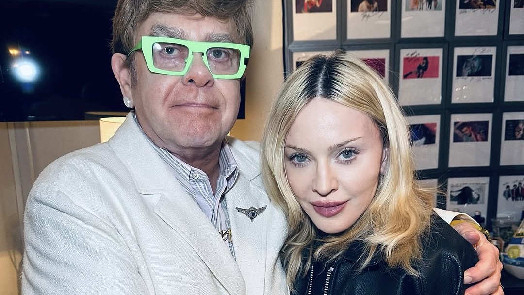 Madonna and Elton John announce they've 'buried the hatchet' and tease future collab