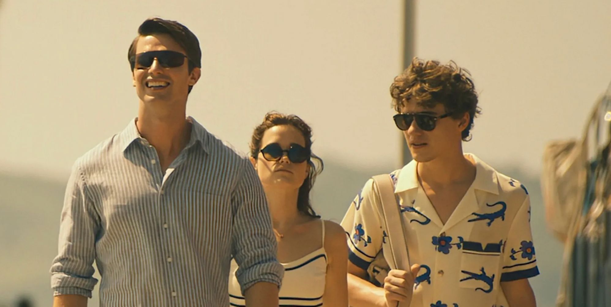 Saxon, Piper and Lochlan Ratliff in The White Lotus season three.