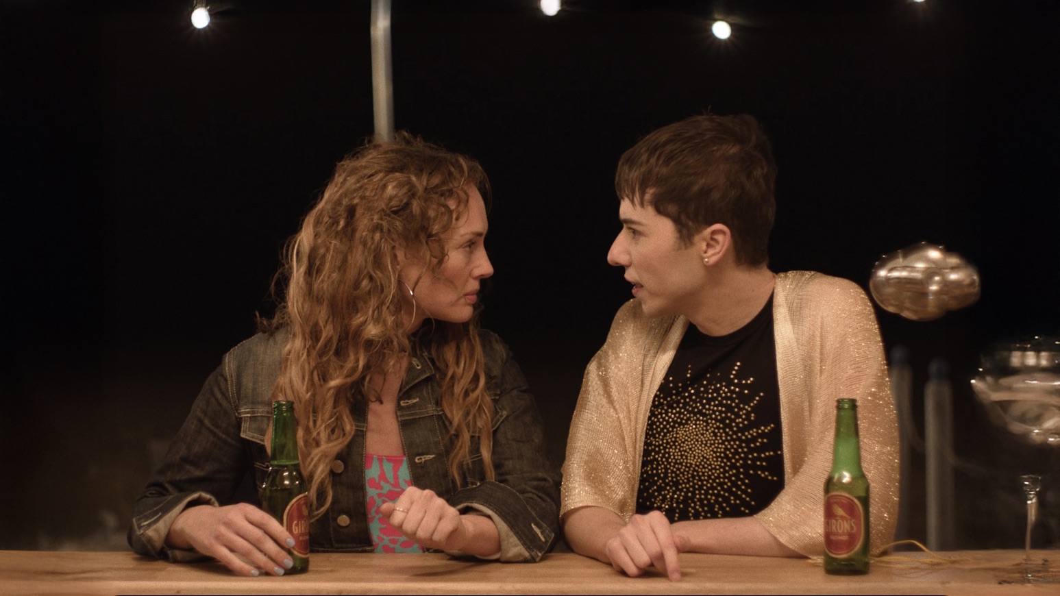 Laura Haddock as Lisa and Ellis Howard as Byron