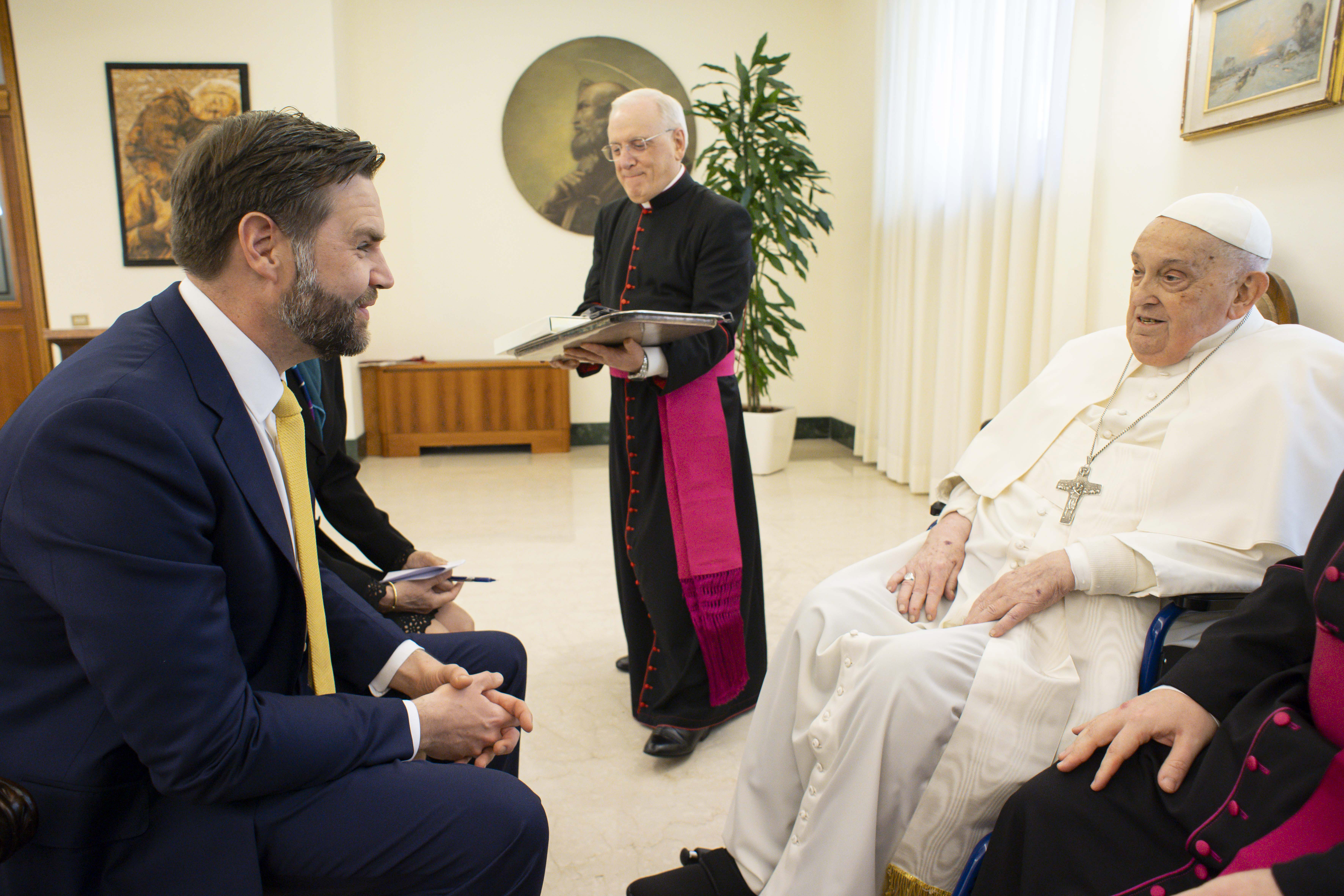 The Pope had to spend his final day with JD Vance