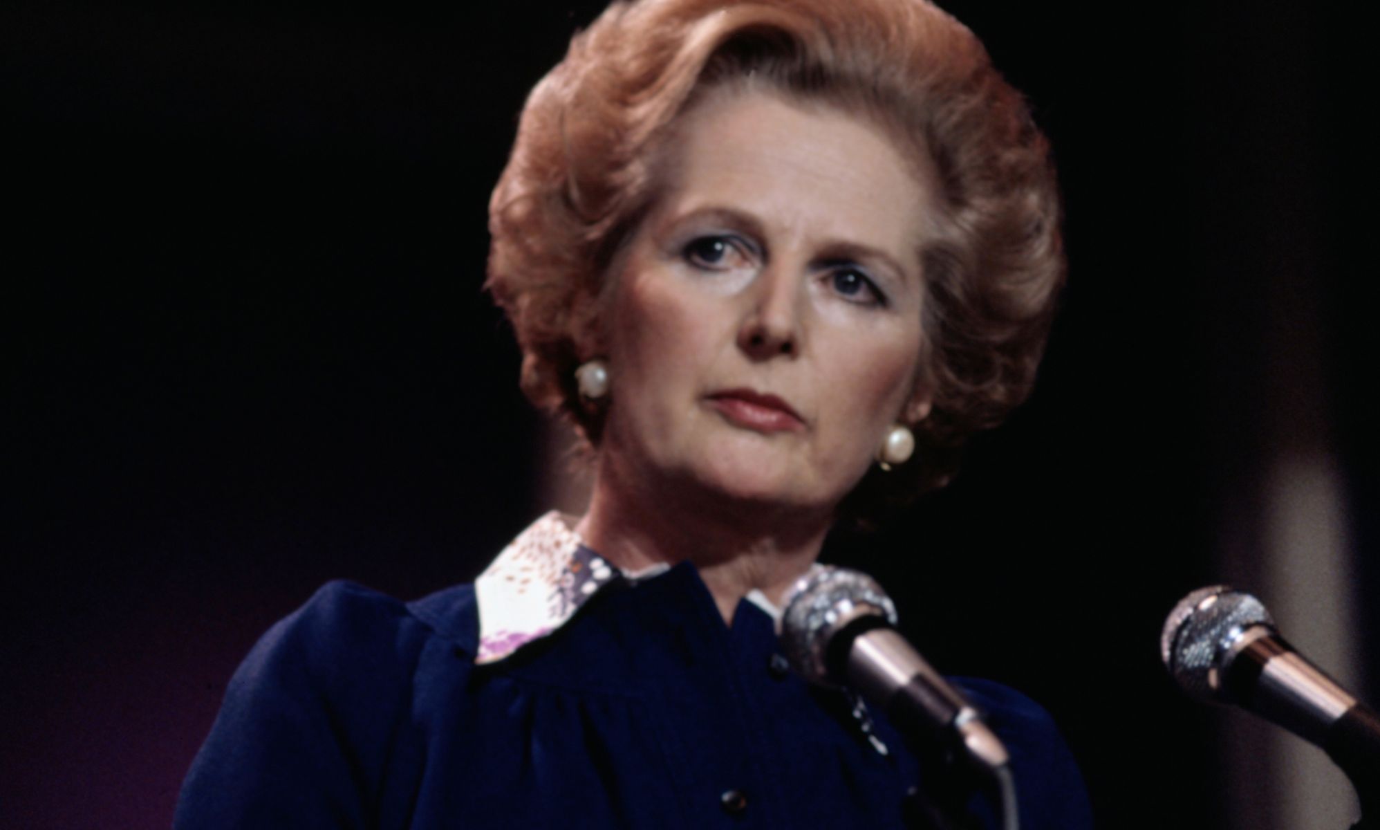 Margaret Thatcher, pictured.