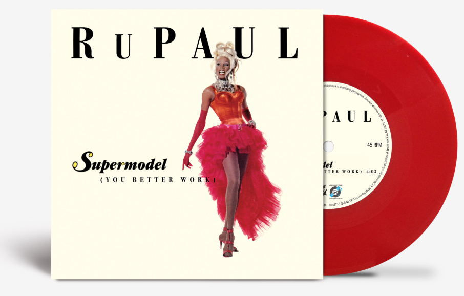 A vinyl copy of a RuPaul single