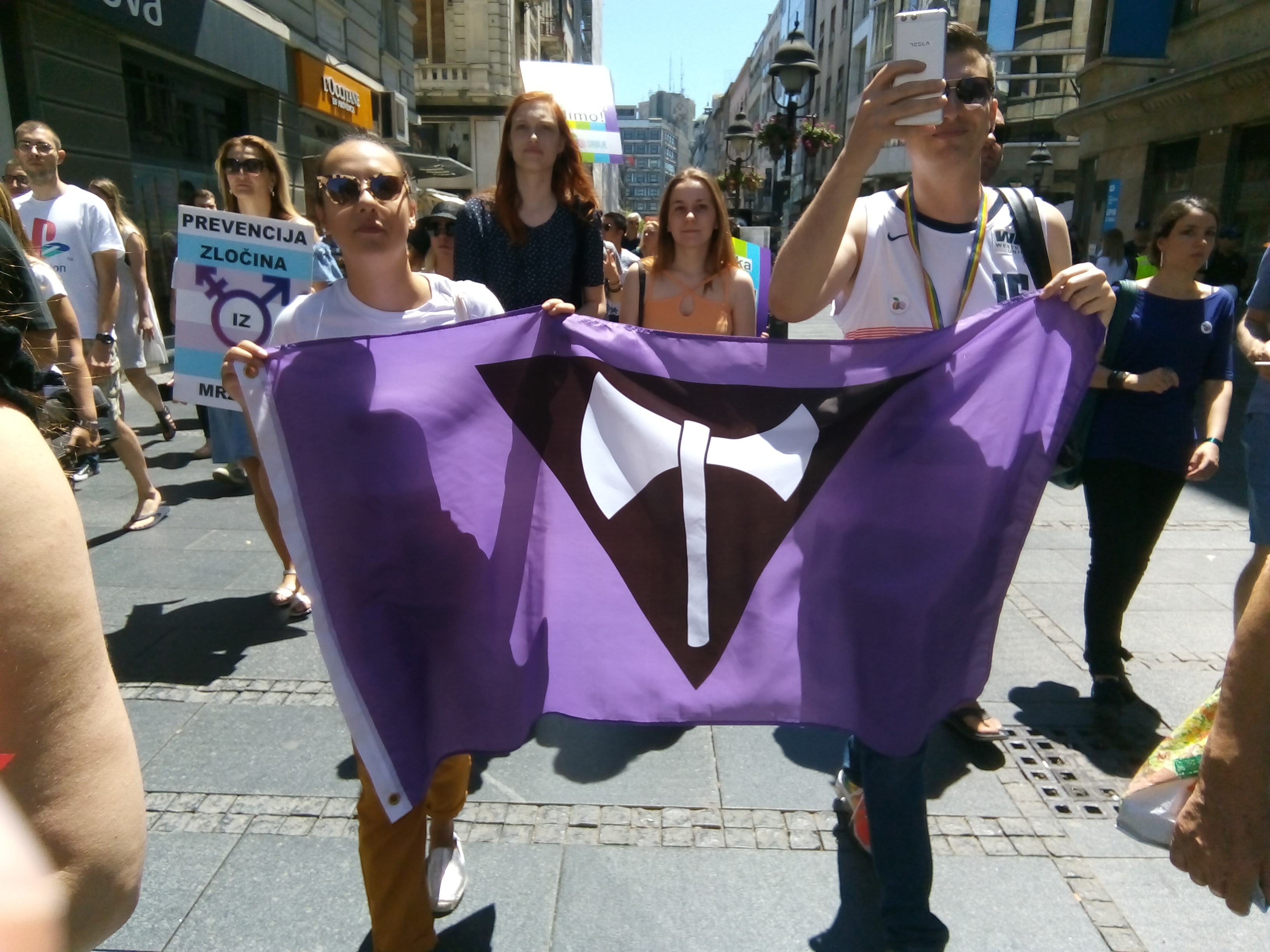 Why do lesbians identify with an axe symbol? The history and meaning of the Labrys Pride flag