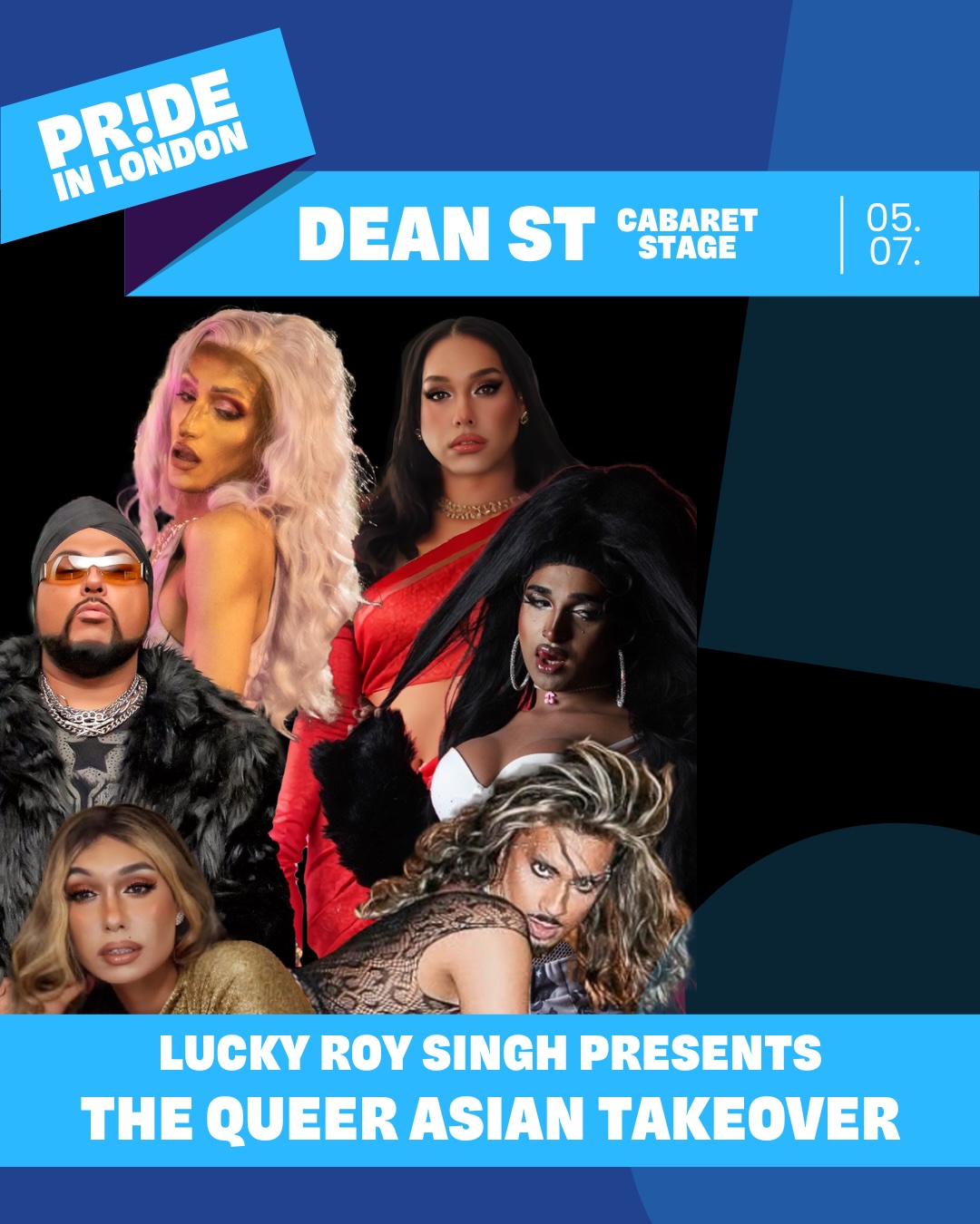 Pride in London 2025 Dean Street talent. 