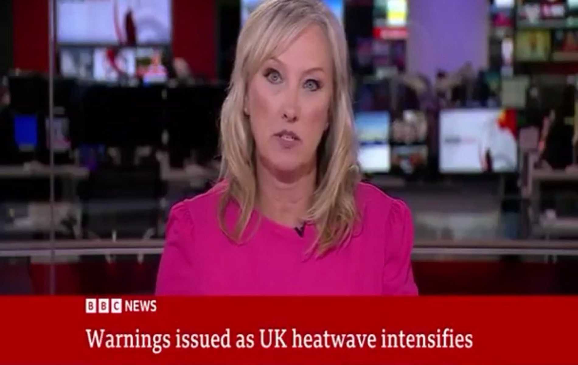 BBC News presenter Maxine Croxall changed trans-inclusive language live on air. (BBC News)