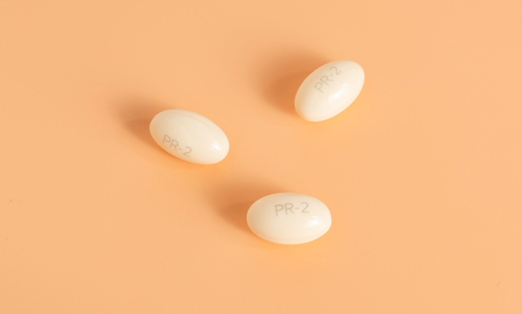 A progesterone capsule.