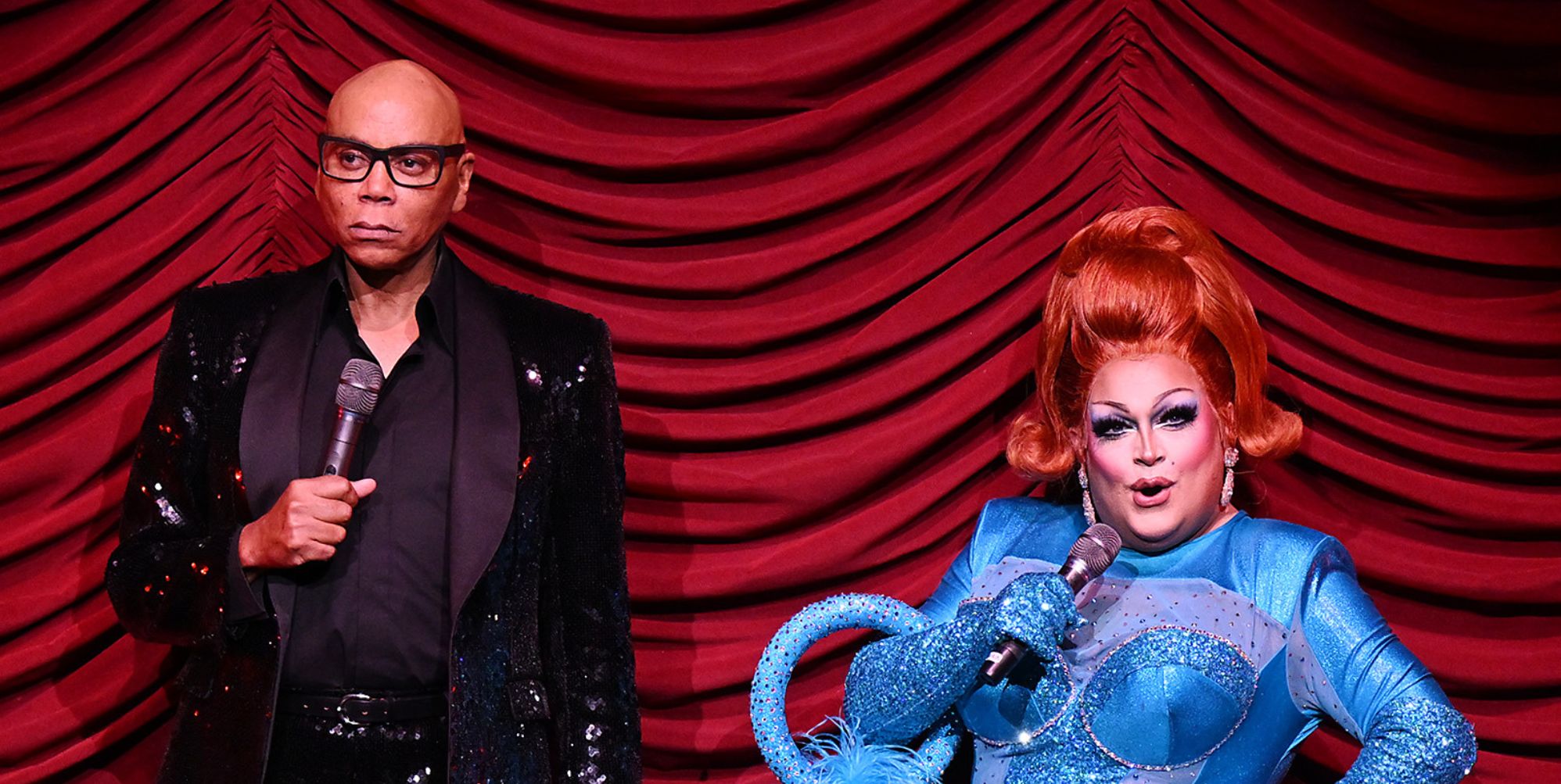 RuPaul and Ginger Minj at the 1000th RuPaul