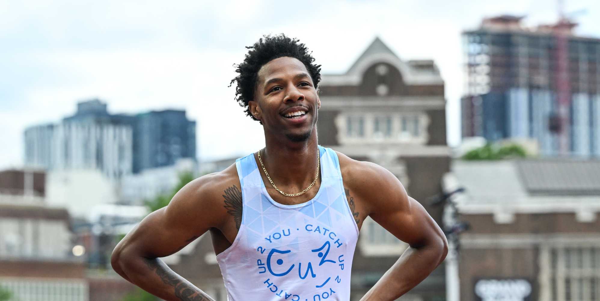 Chris Robinson wins hurdles race despite penis escaping in uncensored 'wardrobe malfunction''