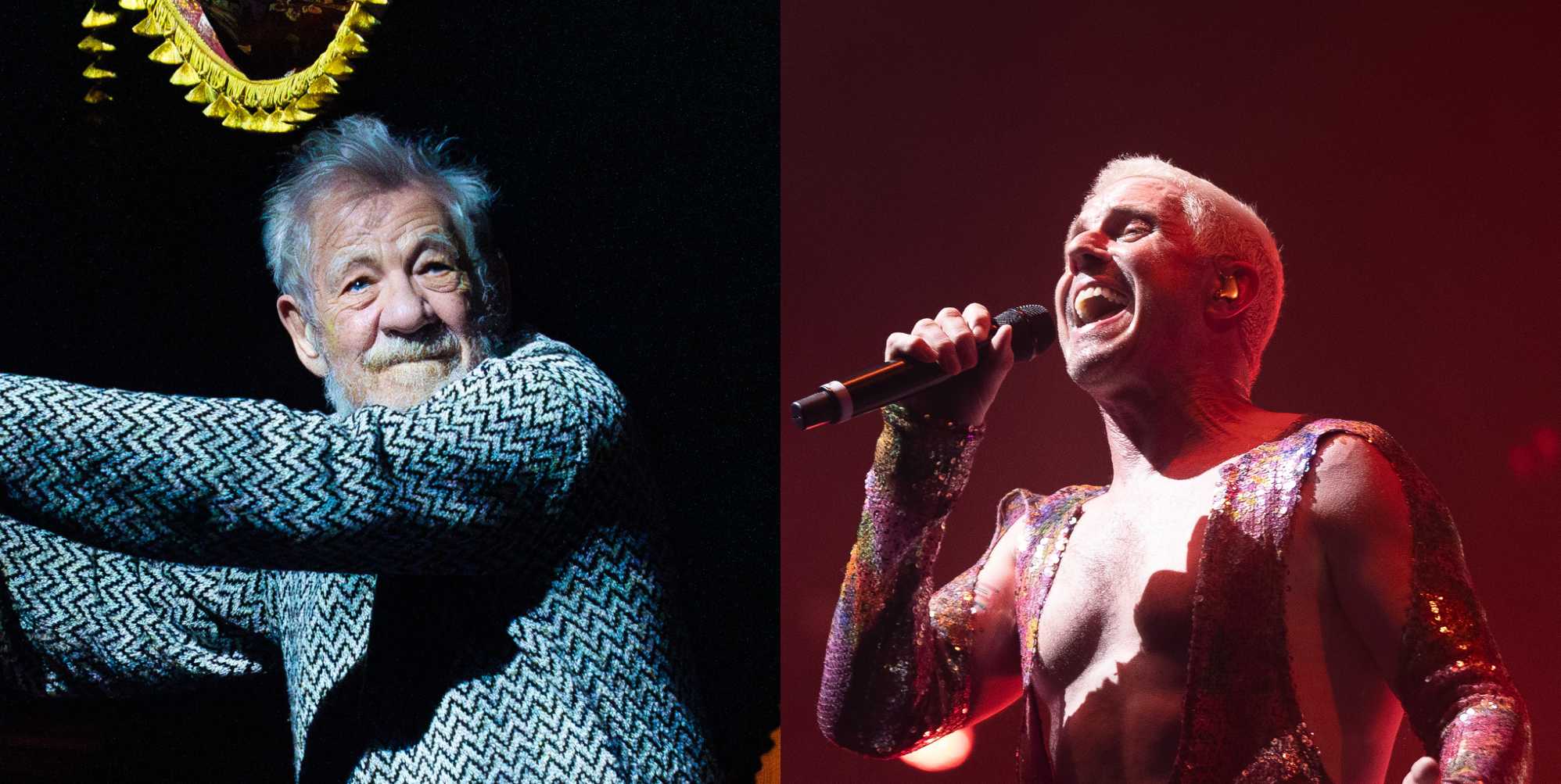 Ian McKellen moved to tears by Glastonbury crowd after surprise Scissor Sisters performance