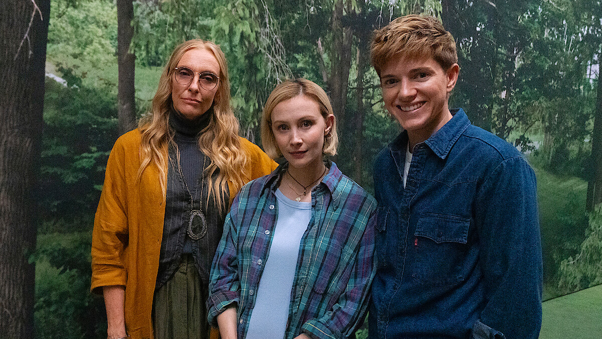 Toni Collette, Sarah Gadon, and Mae Martin in Wayward