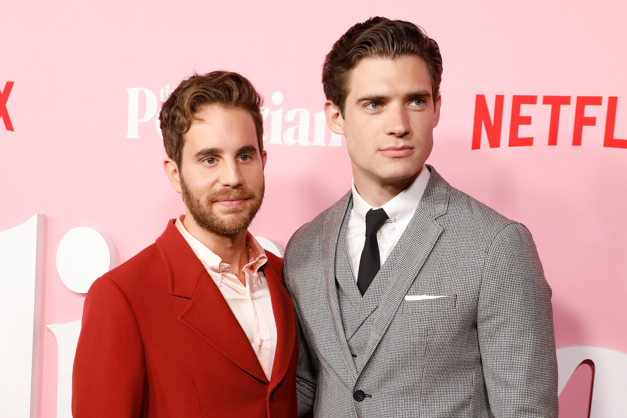 NEW YORK, NEW YORK - SEPTEMBER 26: Ben Platt and David Corenswet attend the premiere of Netflix