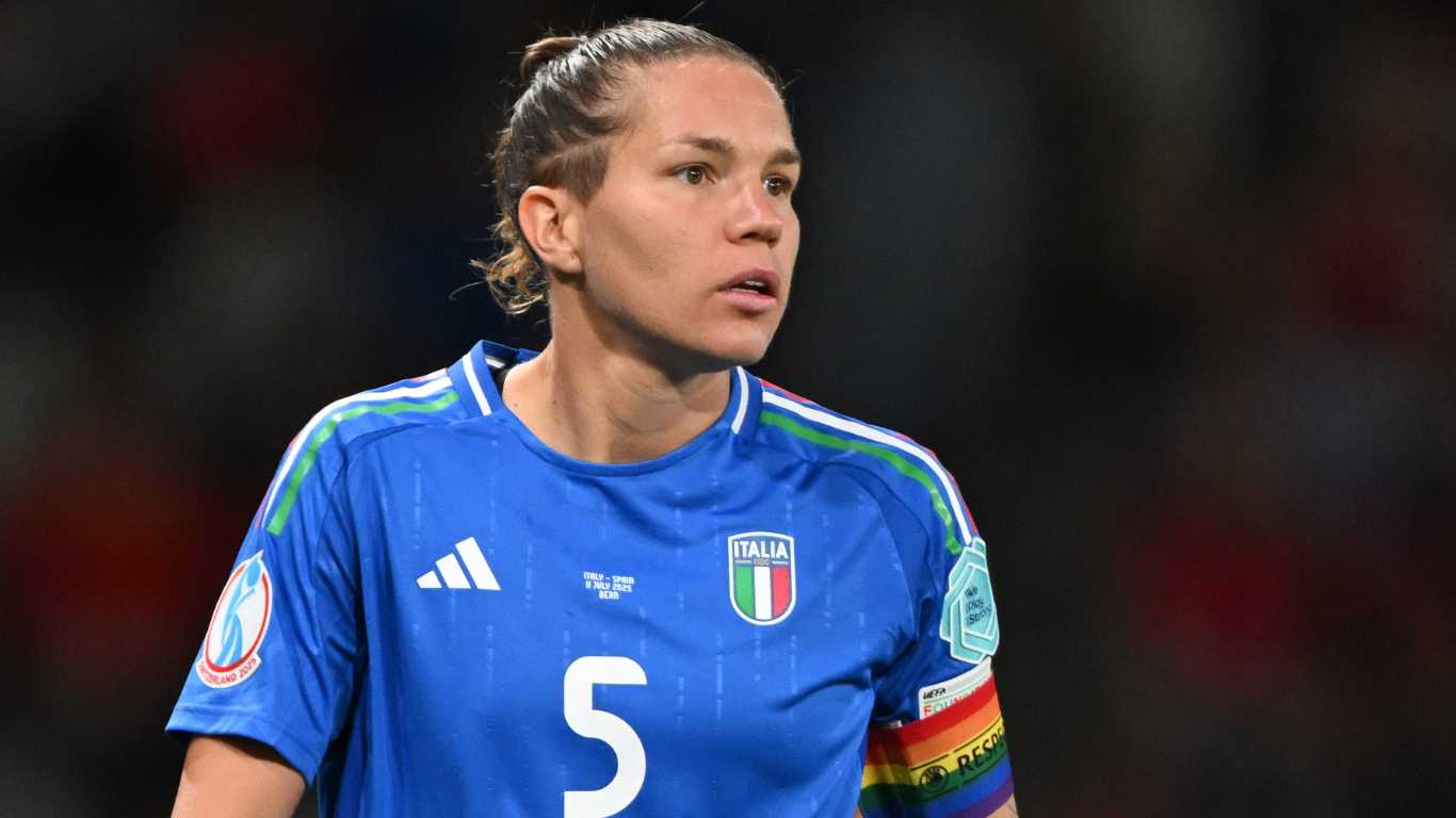 Italy's gay football captain makes history with rainbow armband at Women's Euros