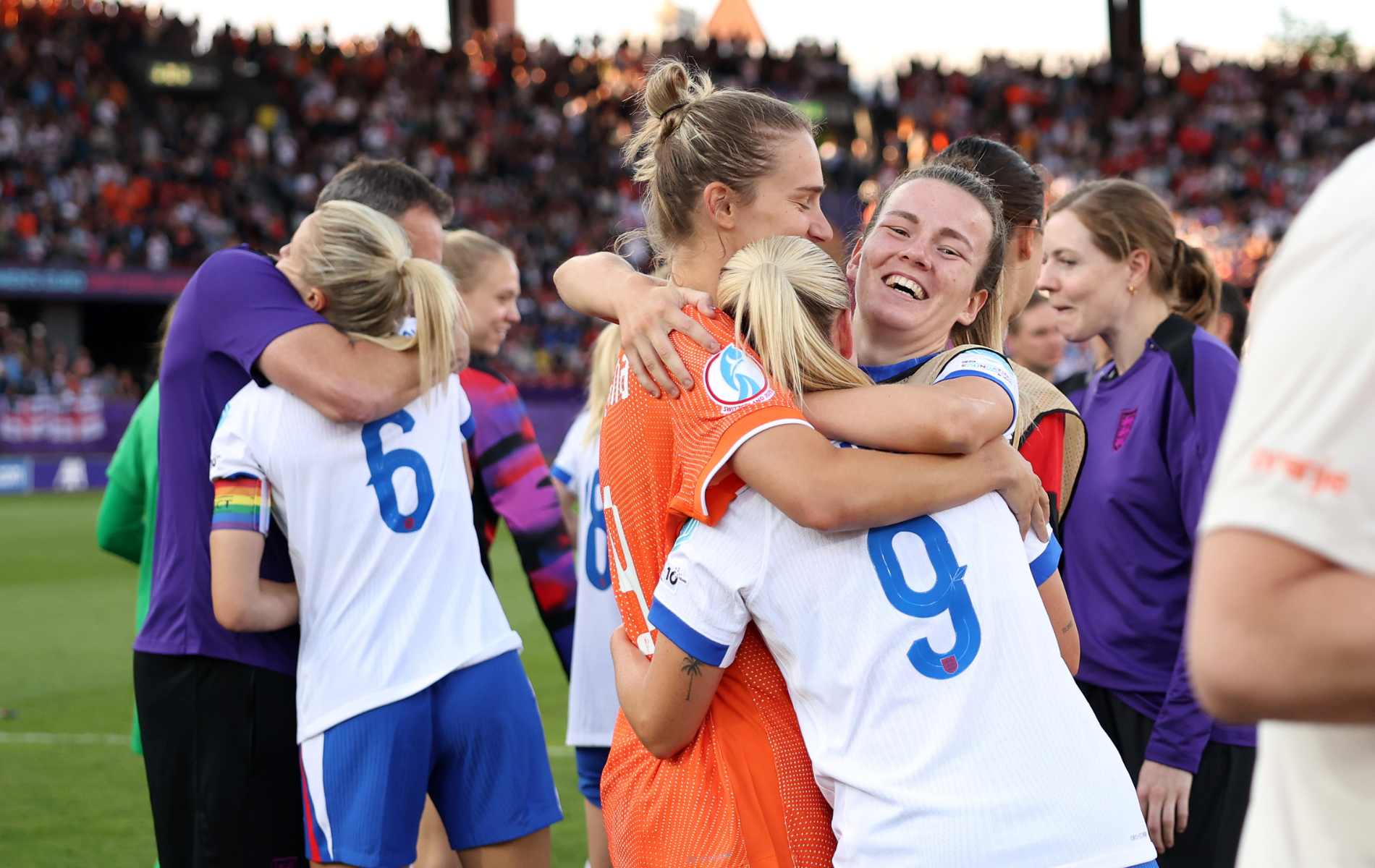 England's Beth Mead reveals what she said to defeated Dutch girlfriend after 4-0 Netherlands win