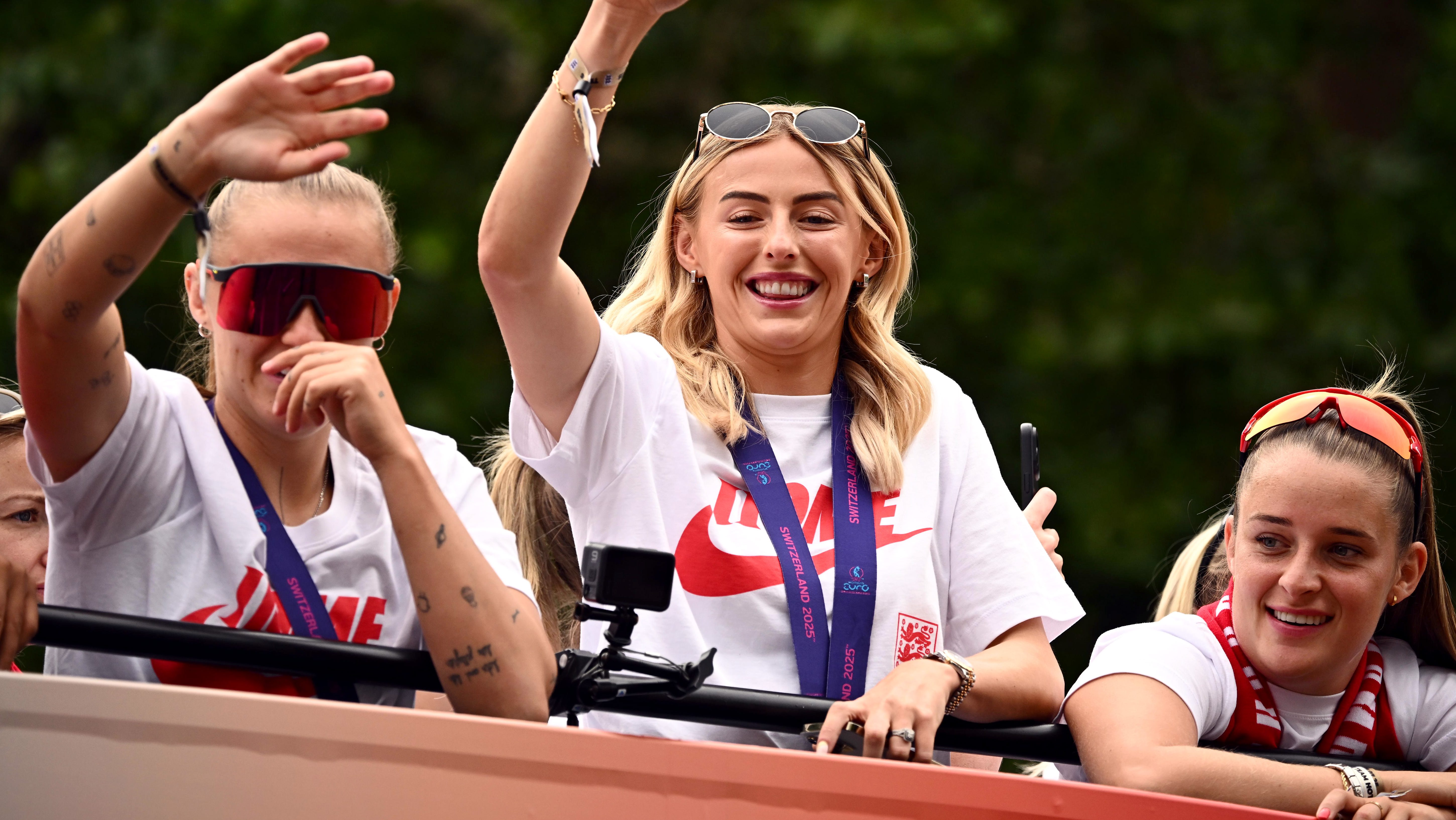 Alex Scott apologises after Chloe Kelly drops F-bomb live on air at England victory parade