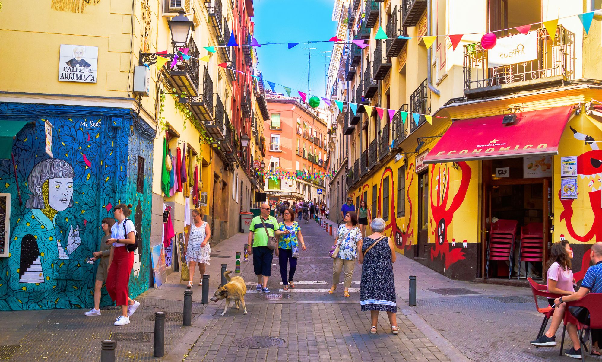 The Lavapiés district in Madrid.