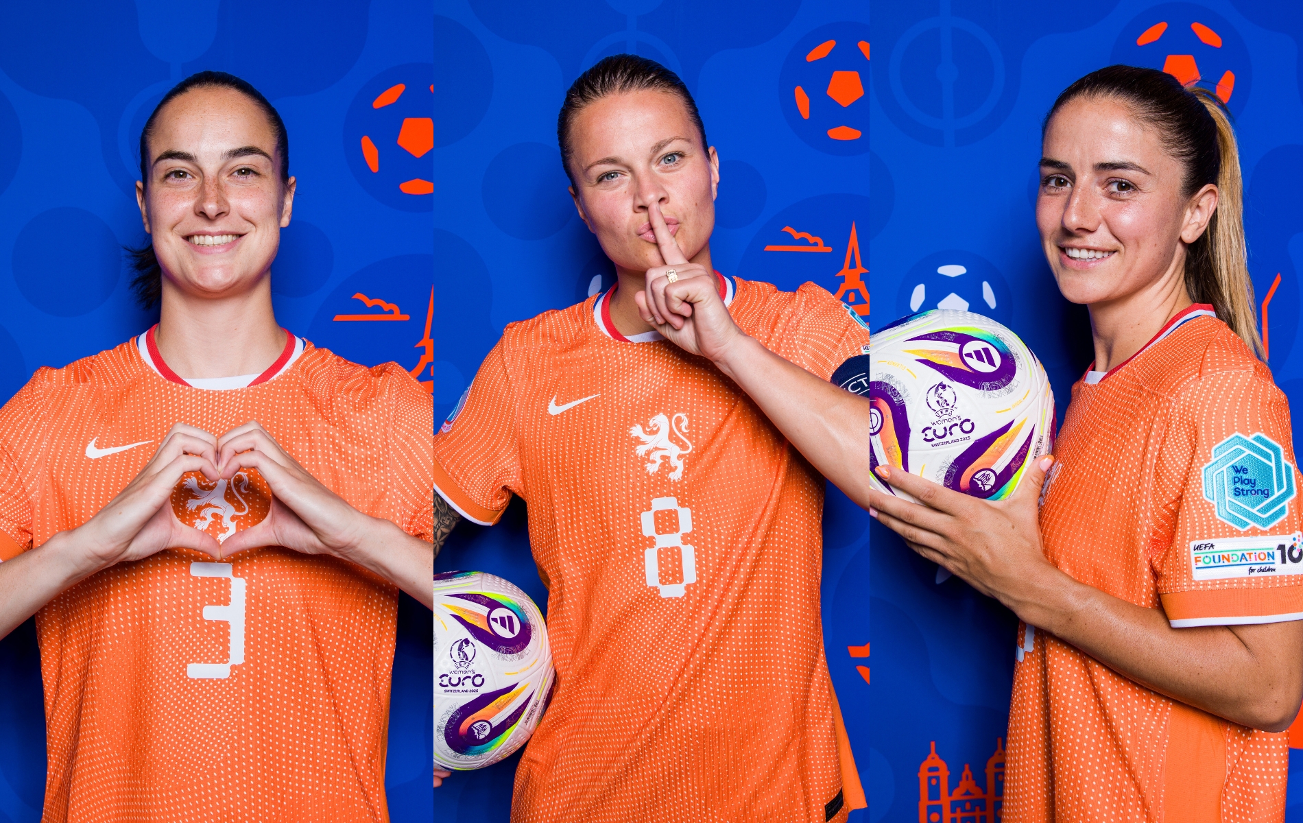 The LGBTQ+ Netherlands players facing the Lionesses at the Women's Euro 2025