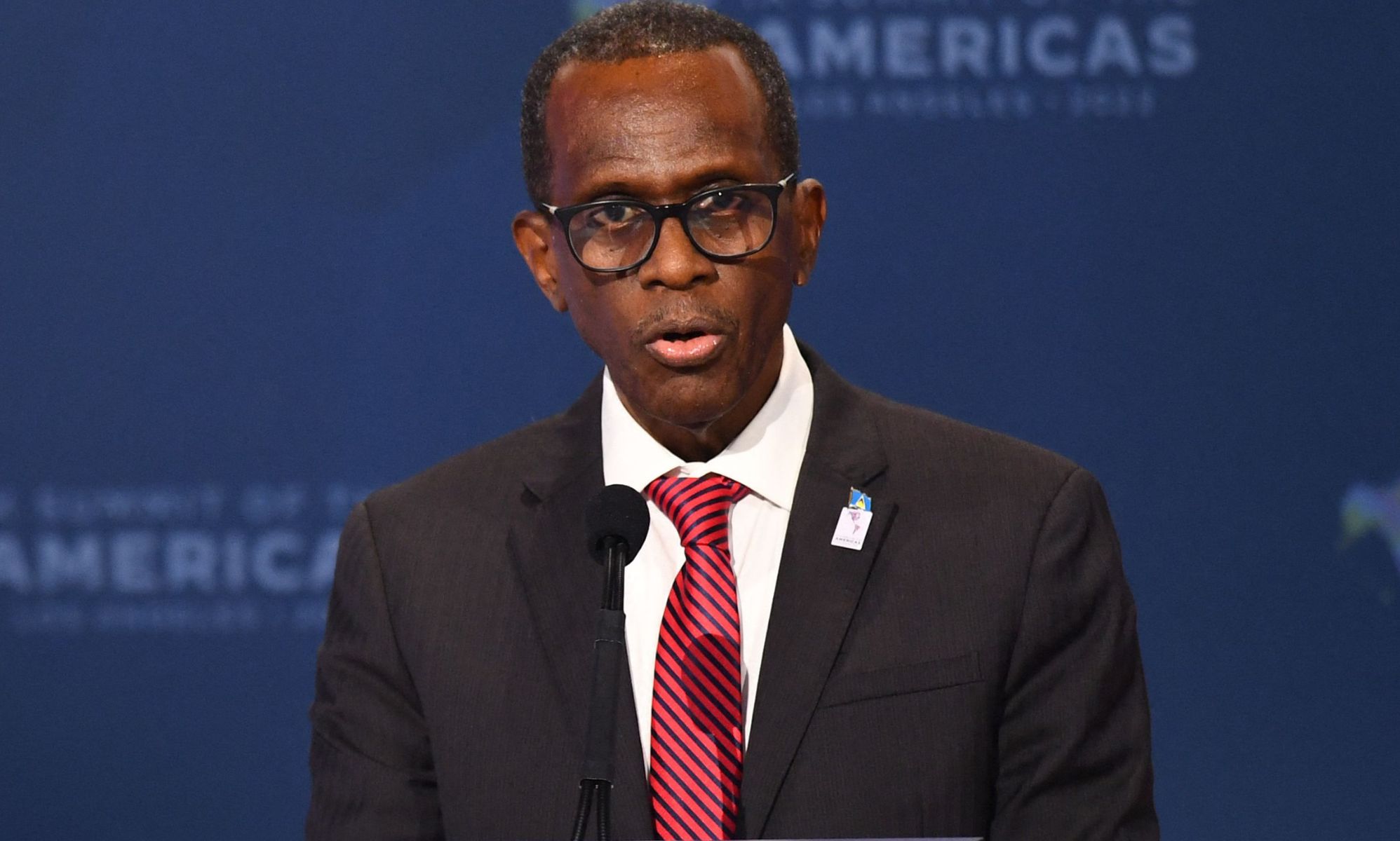 Saint Lucia prime minister, Philip J Pierre.