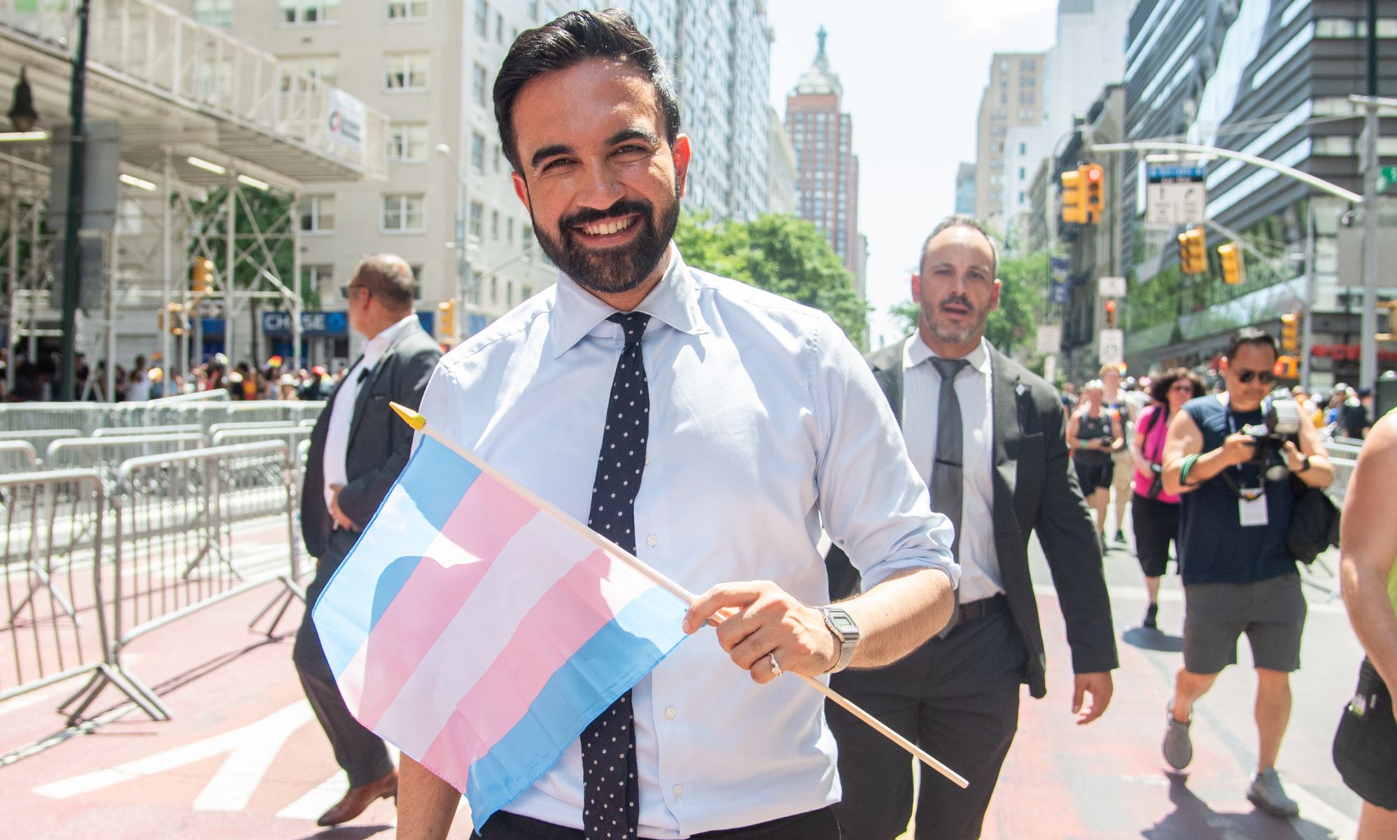 Zohran Mamdani at NYC Pride 2025.