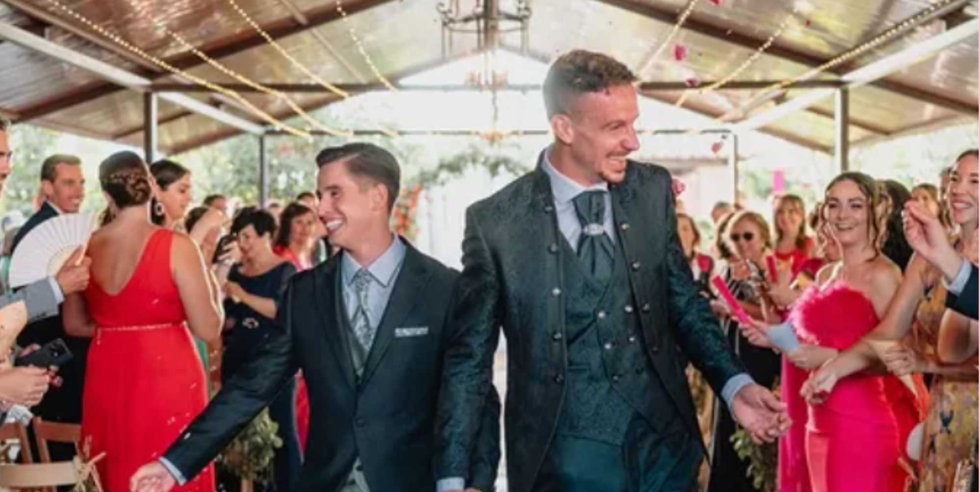 Spain's only out gay footballer Alberto Lejárraga celebrates marriage to husband