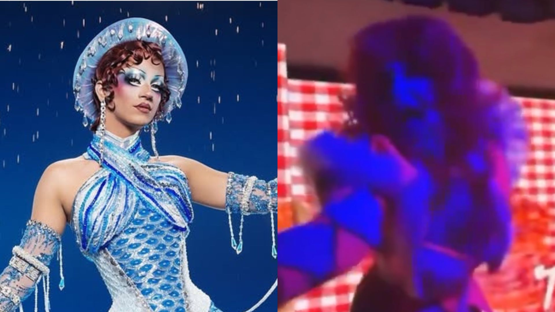 Drag Race star falls off stage and says footage deserves 'an Emmy'