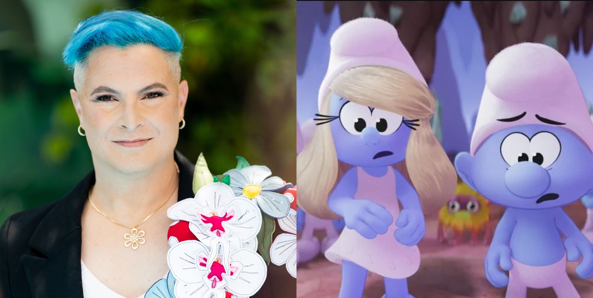 'Queer-coded' Smurfs villains Gargamel and Razamel are voiced by a genderqueer star