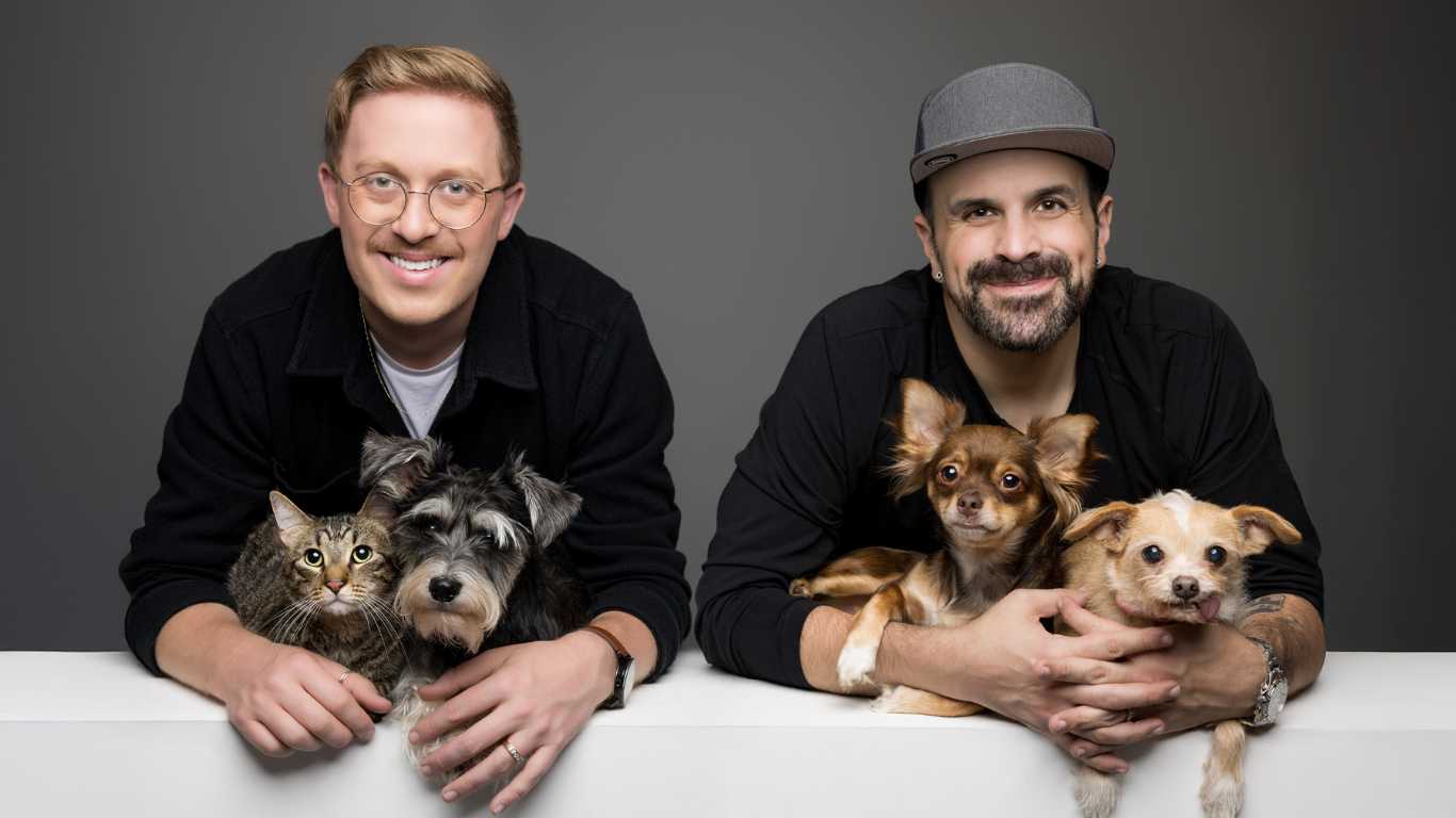 Gay couple who photograph dogs from around the world want to fund canine sanctuary