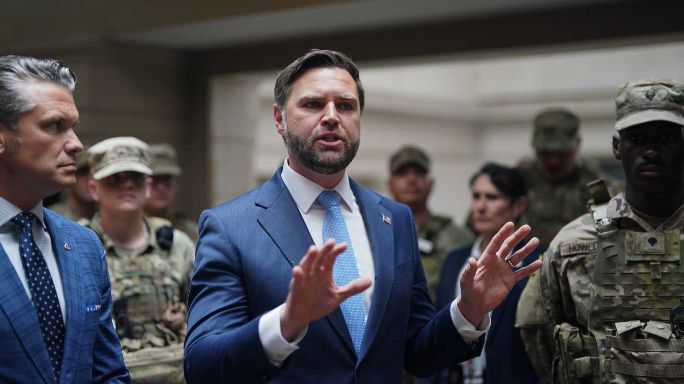 JD Vance met with boos, heckles and told to 'go f**k a couch' at Union Station in Washington