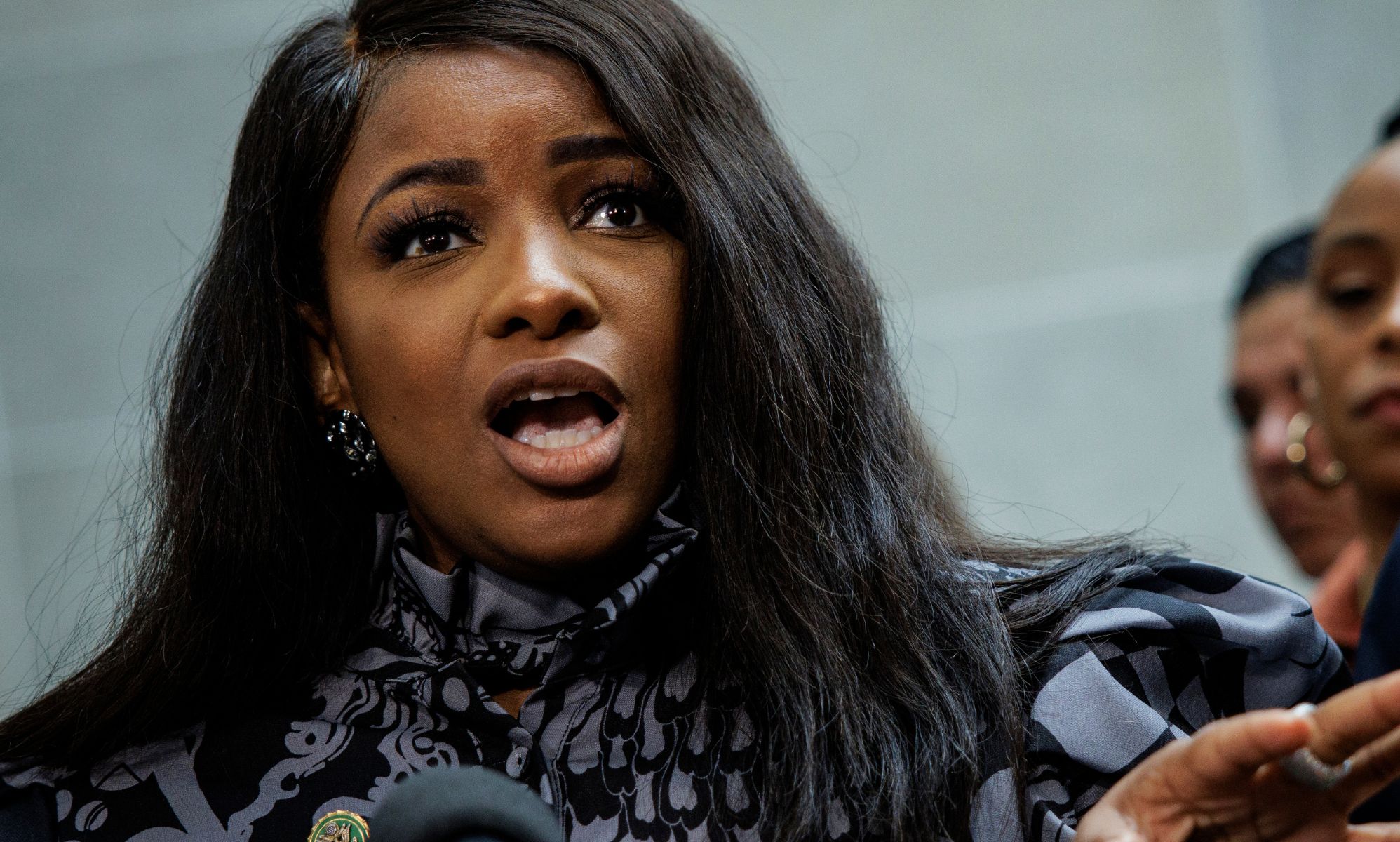 Jasmine Crockett says democracy is 'hanging by a thread', as Democrats flee Texas