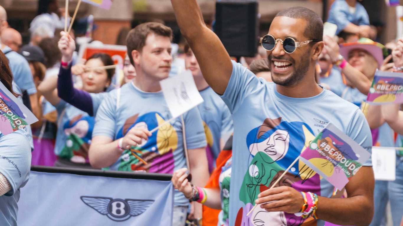 Manchester Arena bombing survivor marches in city's Pride parade to honour all 22 victims