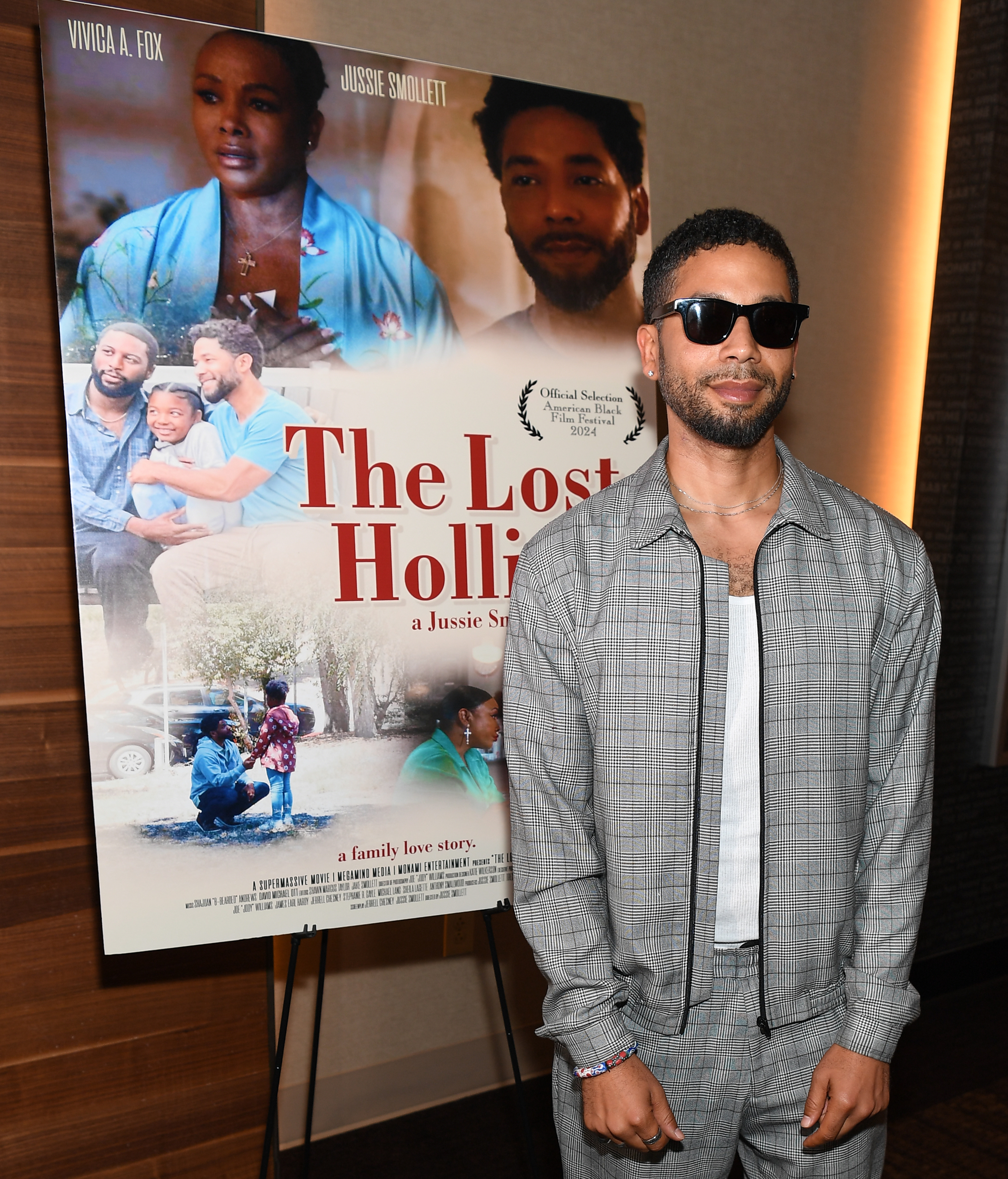 Jussie Smollett attends the Atlanta premiere of &quot;The Lost Holliday. He