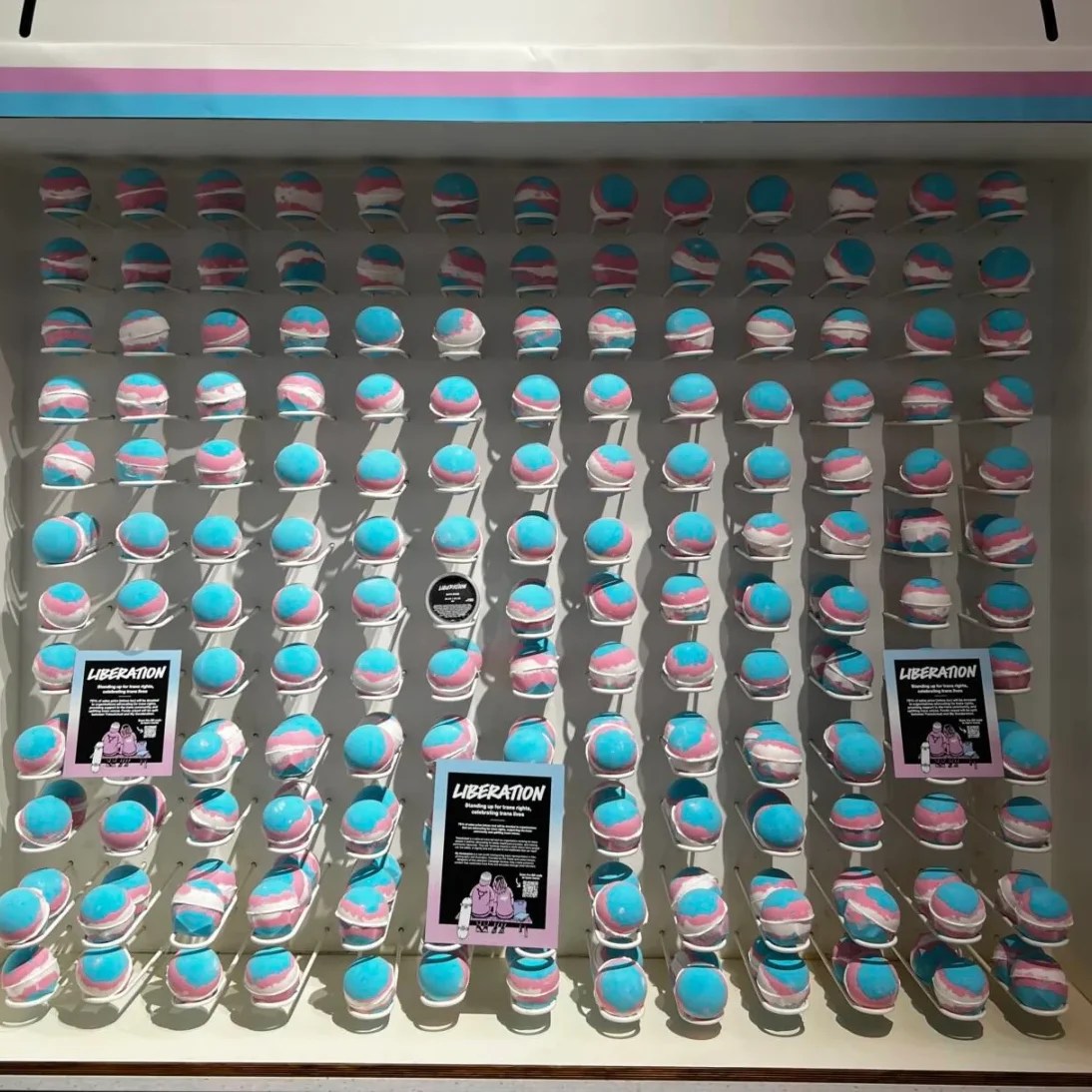 Lush creates 'luxurious' trans flag bath bomb to support trans charities