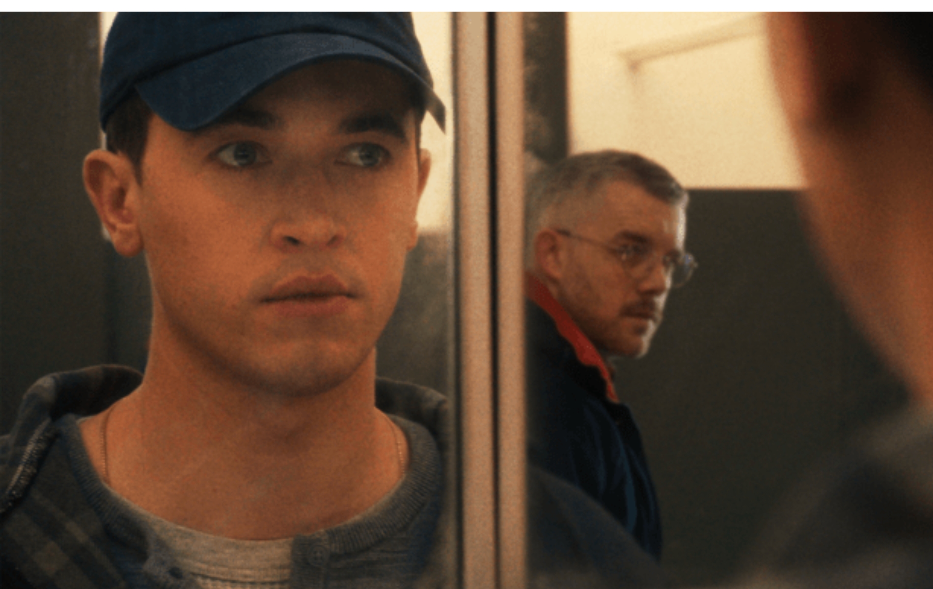 Tom Blyth and Russell Tovey in Plainclothes.