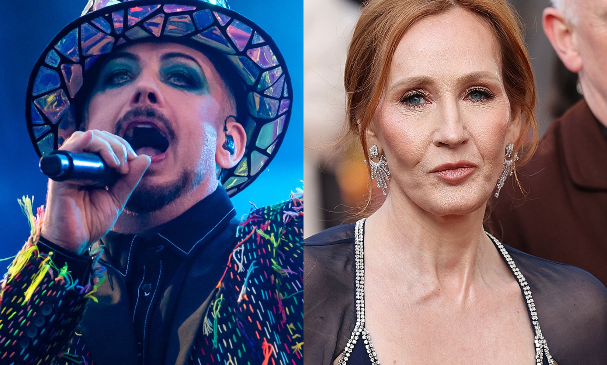 Boy George leaps to 'fire horse' Emma Watson's defence and calls JK Rowling a 'wood snake'