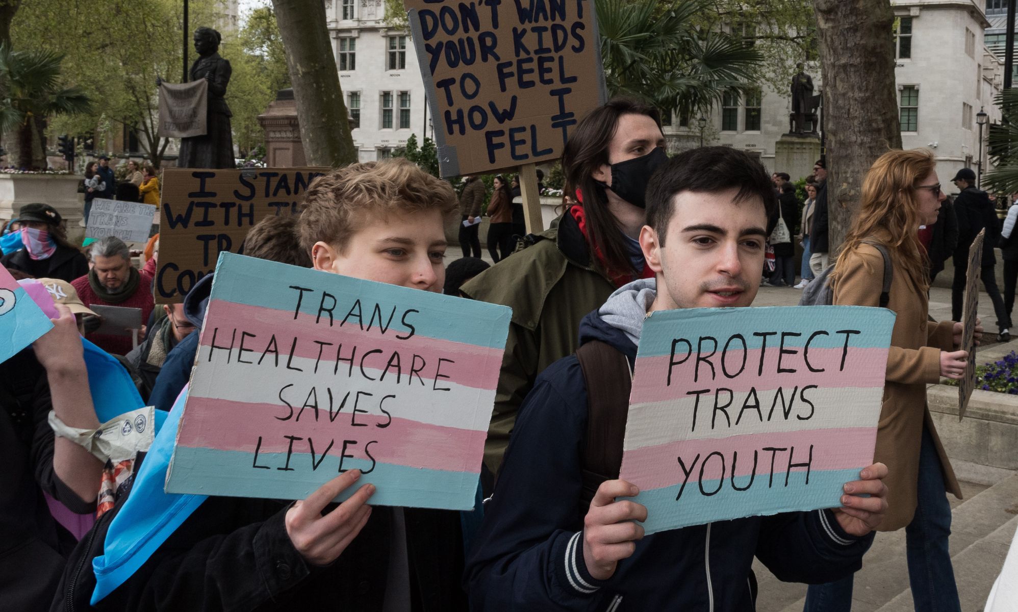 A protest in London.