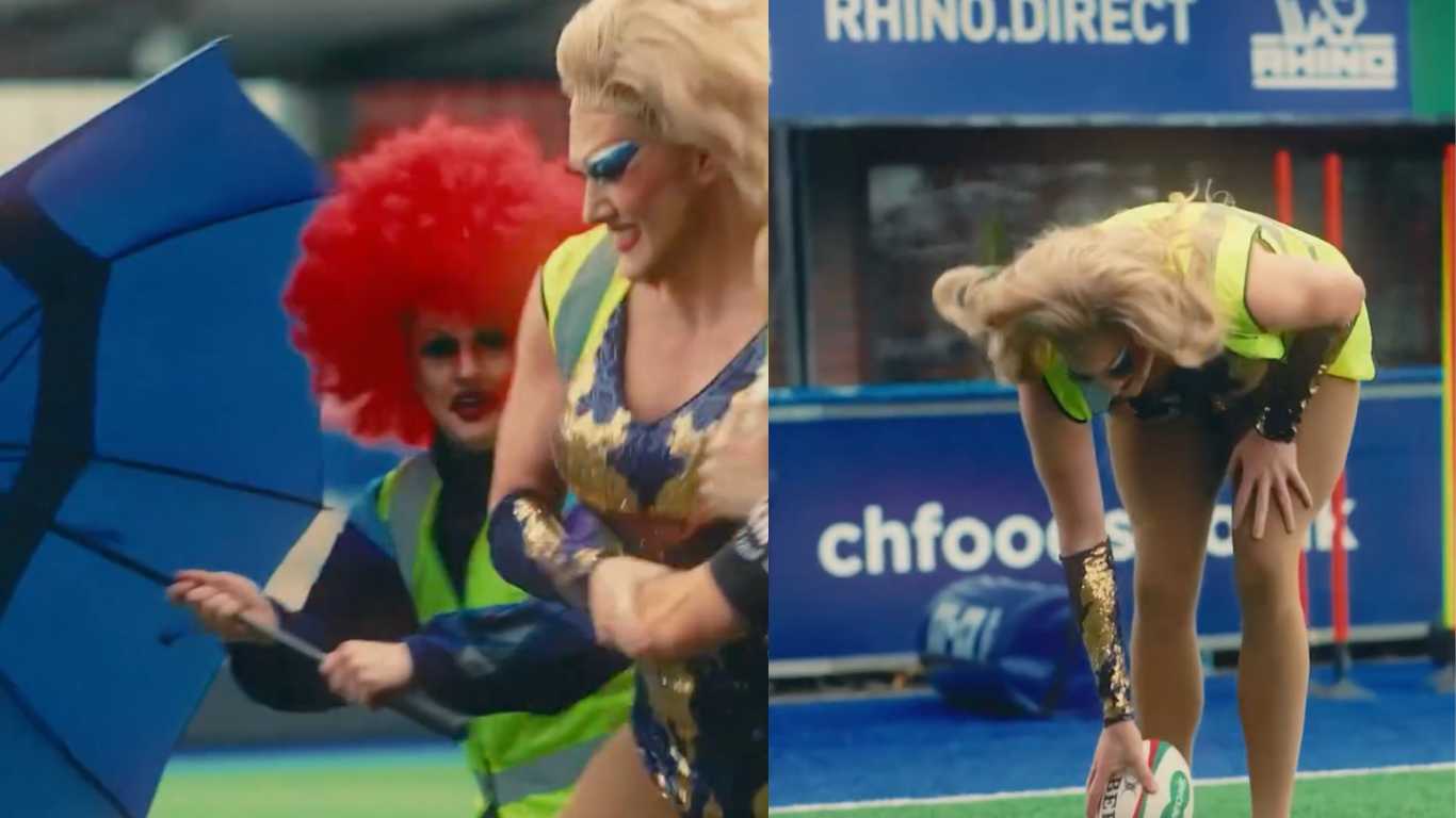 Welsh drag queens compete in charity rugby match and raise thousands for sick children
