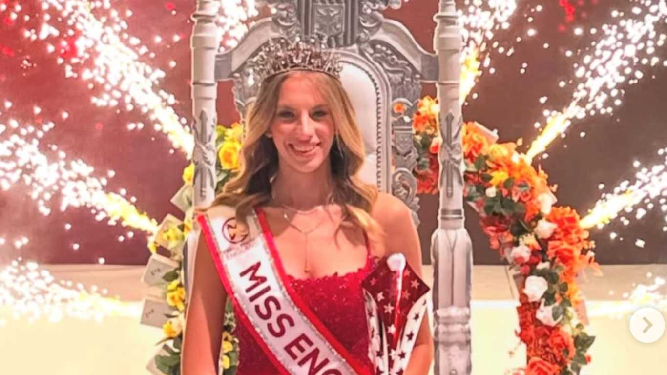 'Powerful and proud' student makes history as first out gay Miss England