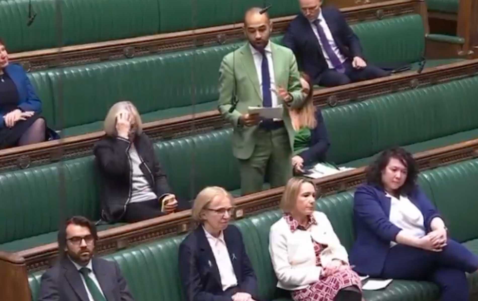 Josh Babarinde spoke in parliament about the EHRC