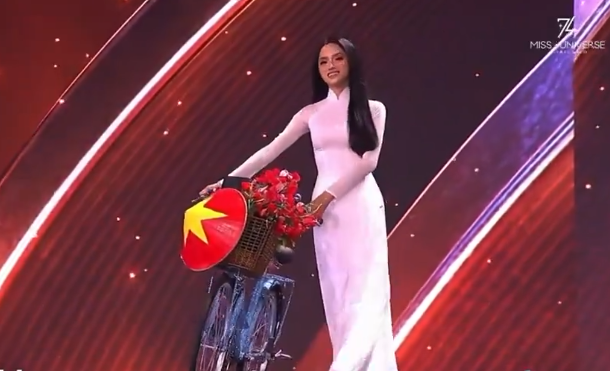 Trans Miss Universe contestant shares moving reason she wore traditional Vietnamese outfit on stage