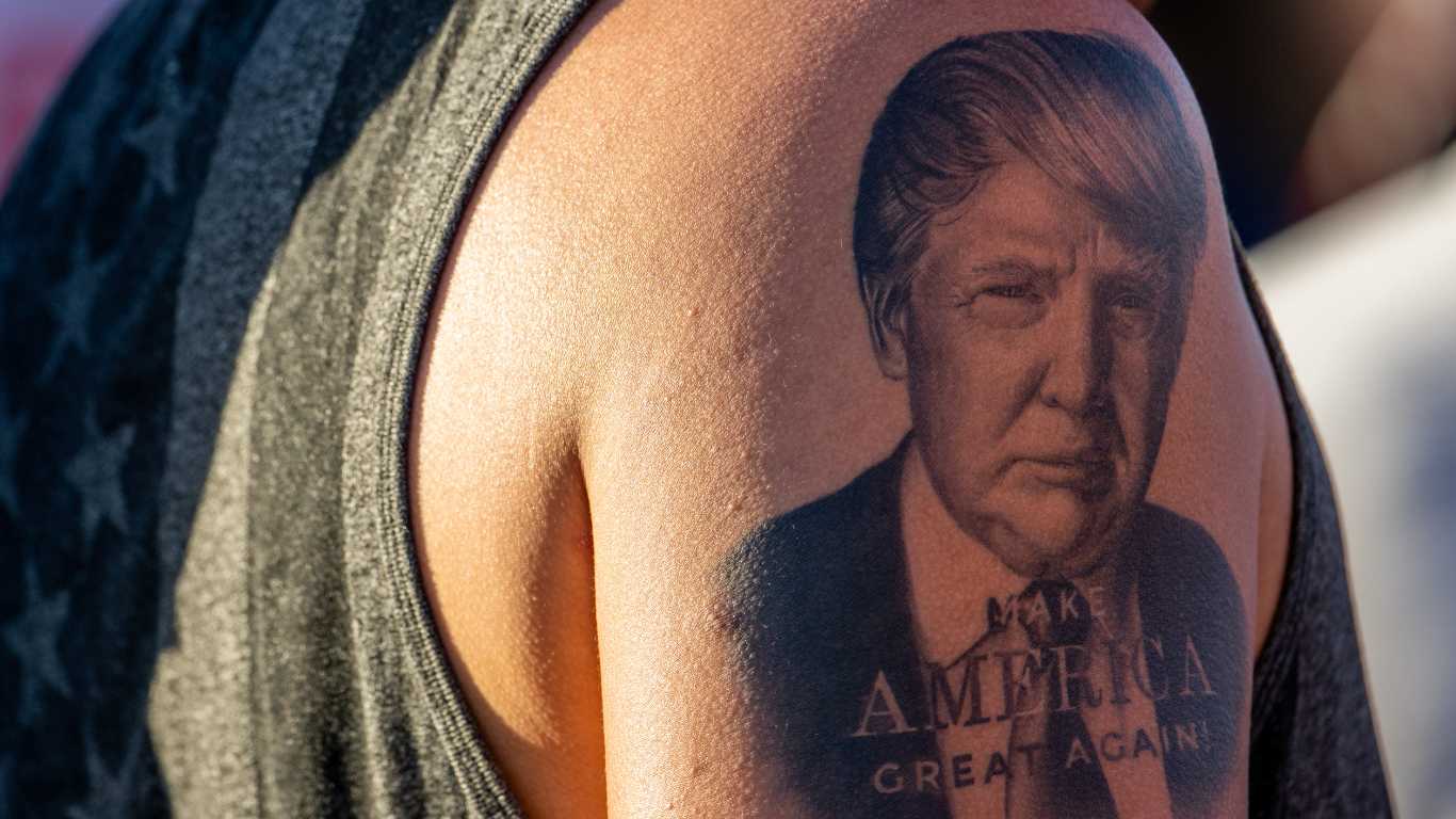 Trump tops list of 'most regretted celebrity tattoos' in America