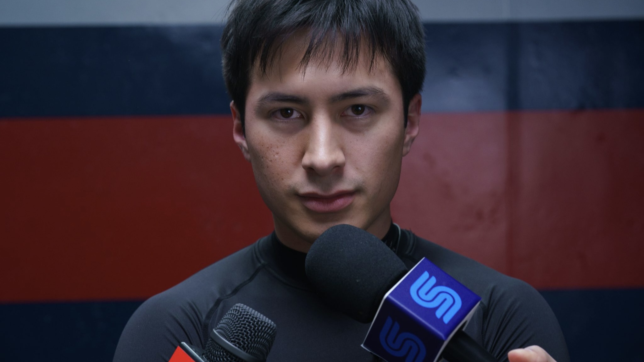 Hudson Williams as Shane Hollander in Heated Rivalry