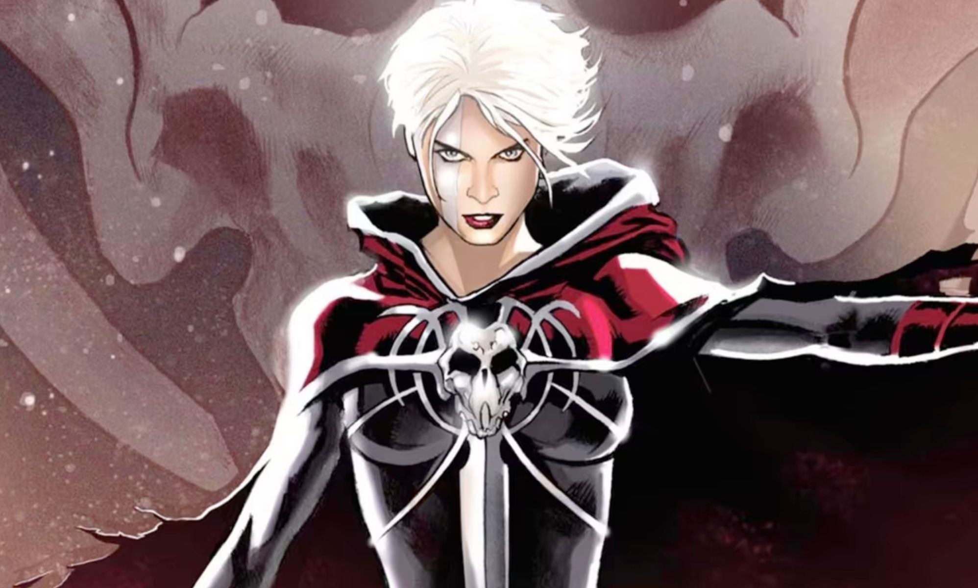 A comic book drawing of Phyla-Vell. 