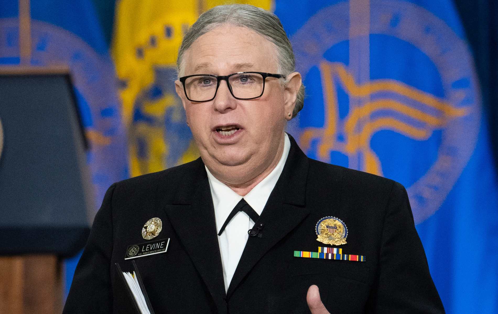 Trump administration deadnames trans admiral Rachel Levine on official government portrait