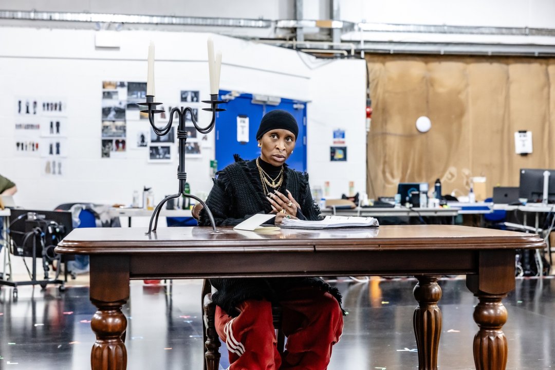 Cynthia Erivo in rehersals for Dracula.