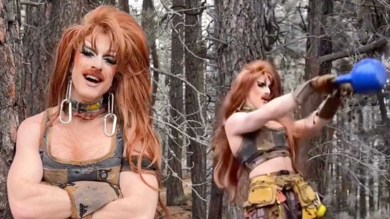 Drag queen Pattie Gonia shades Pete Hegseth again, this time over kettlebell workout
