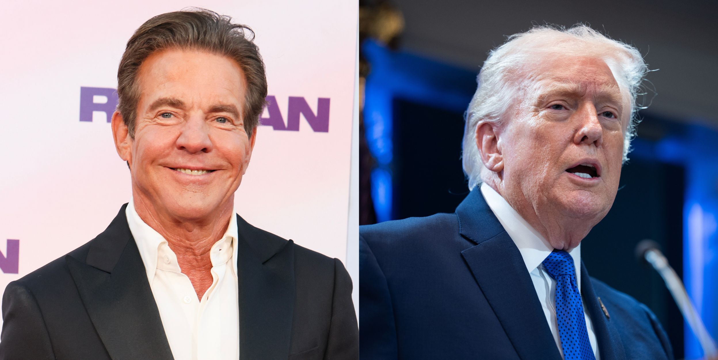The Substance star Dennis Quaid admits he’s 'conservative' as he gushes over Trump