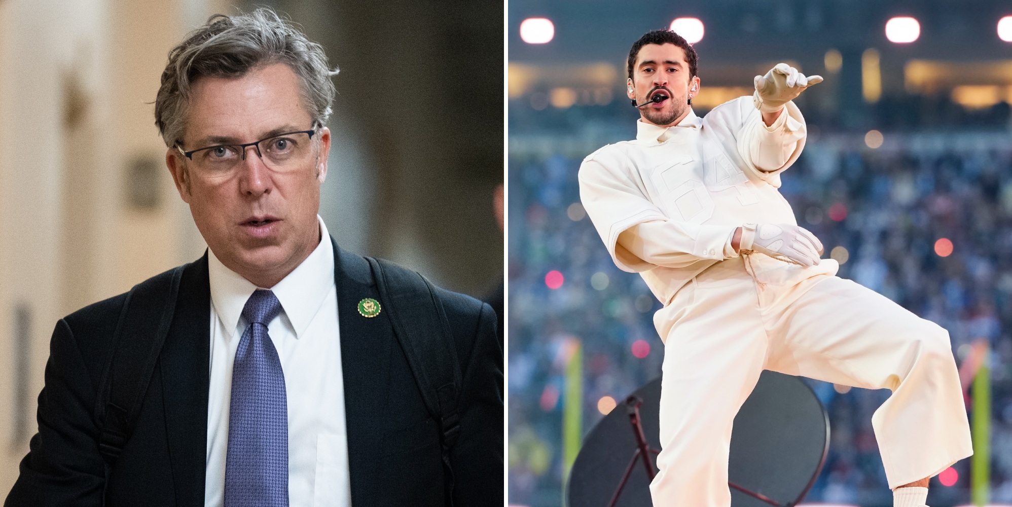 Congressman demands official probe into Bad Bunny's 'pornographic' Super Bowl show